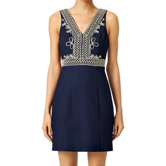 NWOT Lilly Pulitzer Aveline Shift in True Navy - Picture 3 of 5